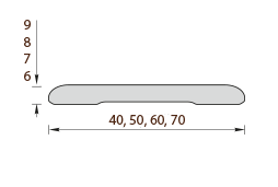 Наличник пластиковый 40мм